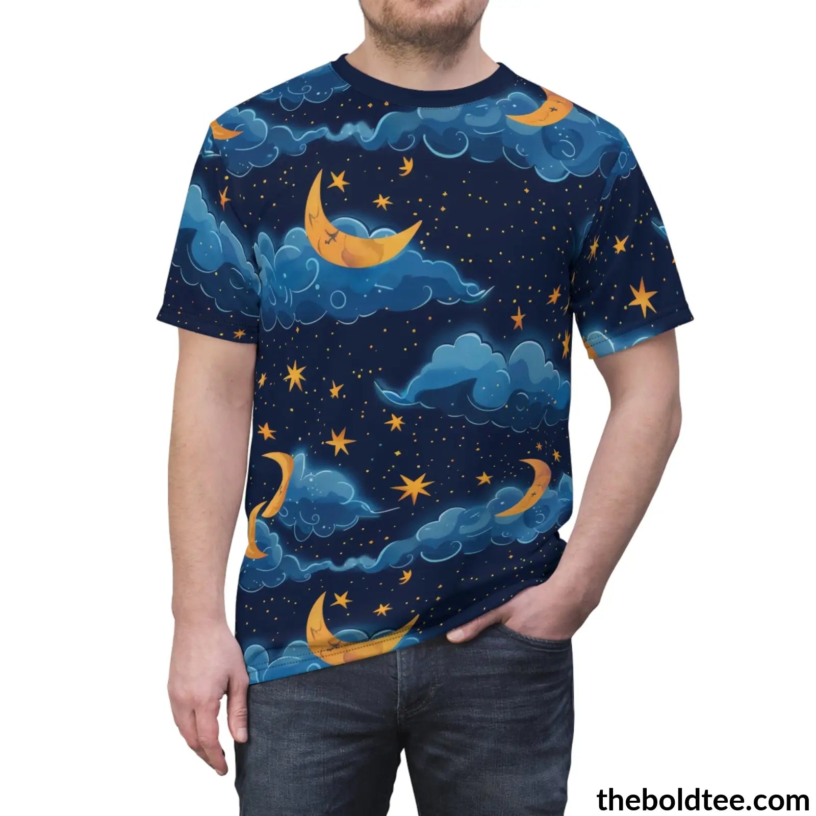 Nightsky Tee - Premium All Over Print Crewneck Shirt Prints