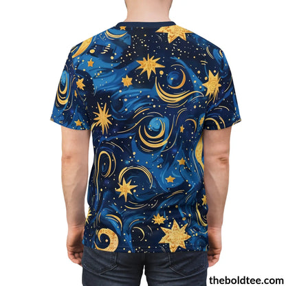 Nightsky Tee - Premium All Over Print Crewneck Shirt Prints