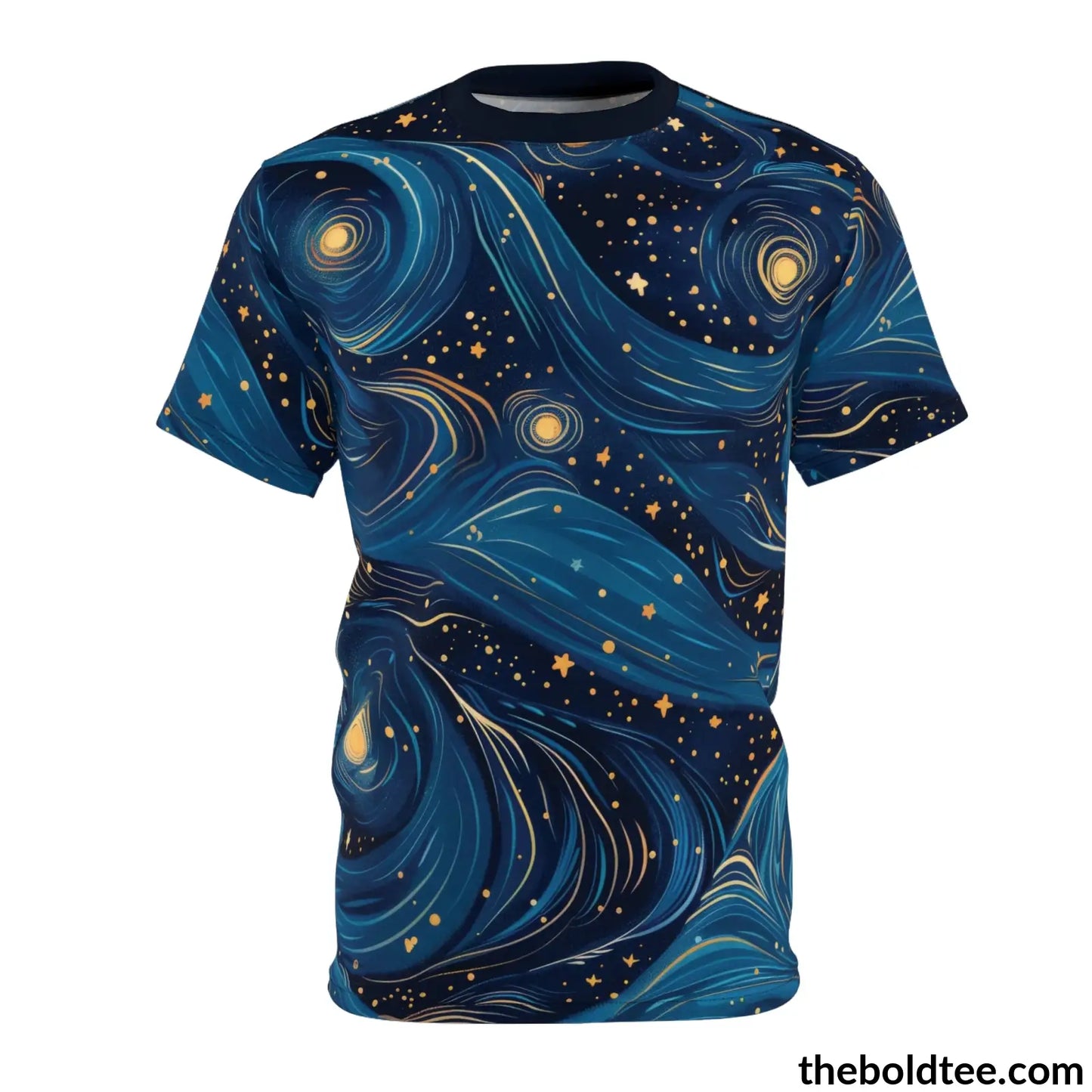 Nightsky Tee - Premium All Over Print Crewneck Shirt Black Stitching / 6 Oz. S Prints