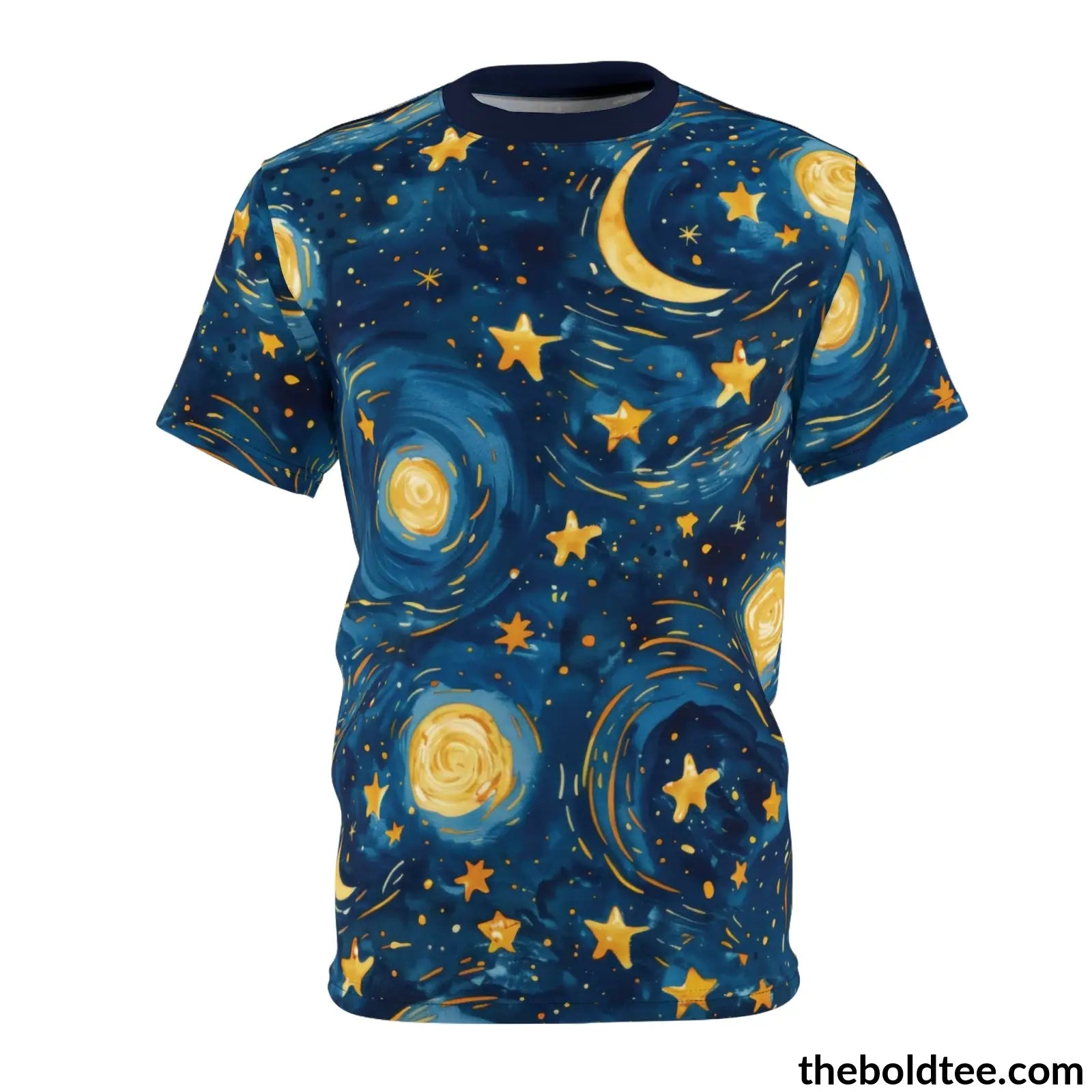 Nightsky Tee - Premium All Over Print Crewneck Shirt Black Stitching / 6 Oz. S Prints