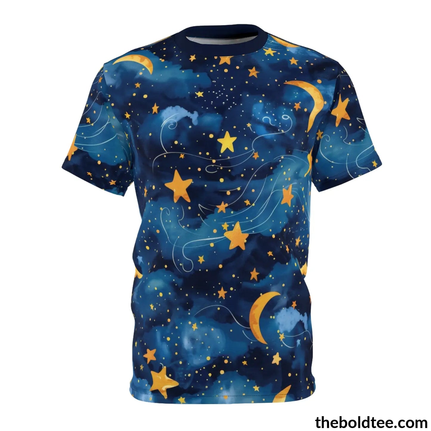 Nightsky Tee - Premium All Over Print Crewneck Shirt Black Stitching / 6 Oz. S Prints