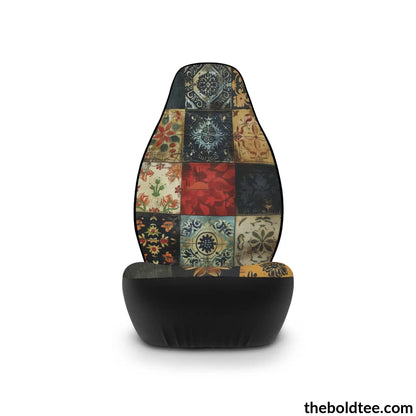 Patchwork Car Seat Covers (2 Pcs.) All Over Prints