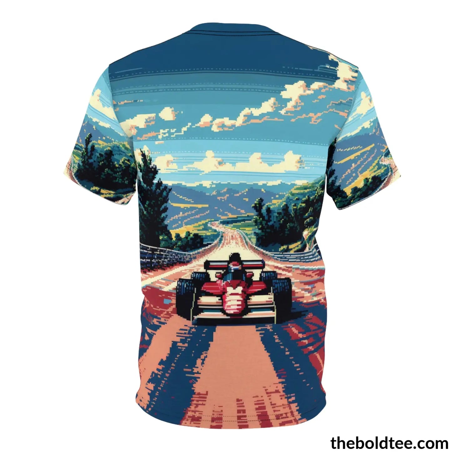 Retro Gamer Tee - Premium All Over Print Crewneck Shirt Prints