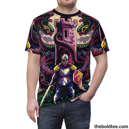 Retro Gamer Tee - Premium All Over Print Crewneck Shirt Prints