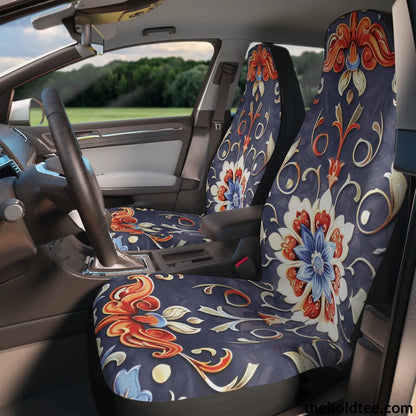 Royal Pattern Car Seat Covers (2 Pcs.) All Over Prints