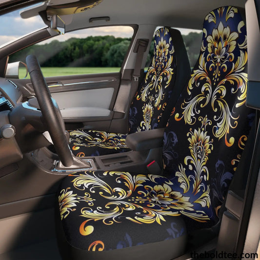 Royal Pattern Car Seat Covers (2 Pcs.) All Over Prints