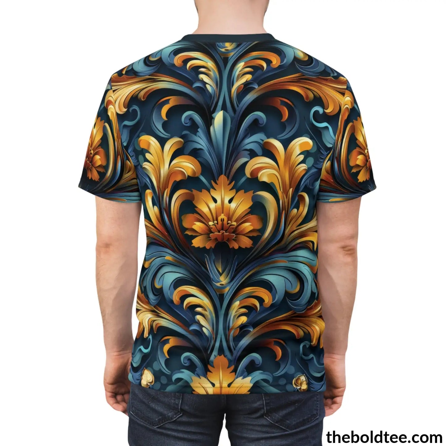 Royal Pattern Tee - Premium All Over Print Crewneck Shirt Prints