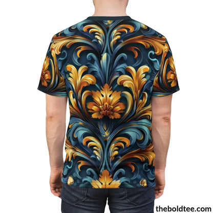 Royal Pattern Tee - Premium All Over Print Crewneck Shirt Prints