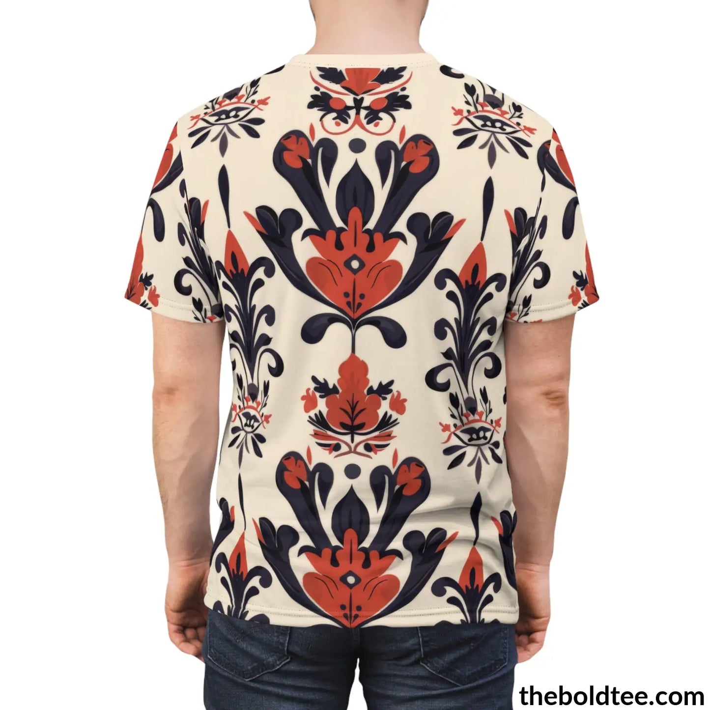 Royal Pattern Tee - Premium All Over Print Crewneck Shirt Prints