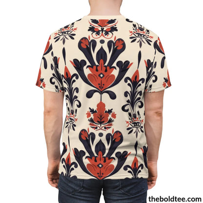 Royal Pattern Tee - Premium All Over Print Crewneck Shirt Prints