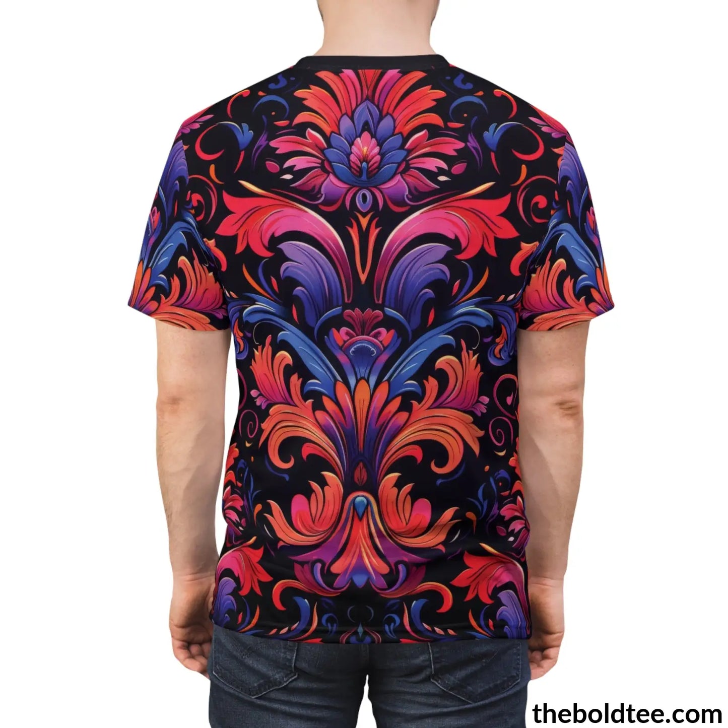 Royal Pattern Tee - Premium All Over Print Crewneck Shirt Prints