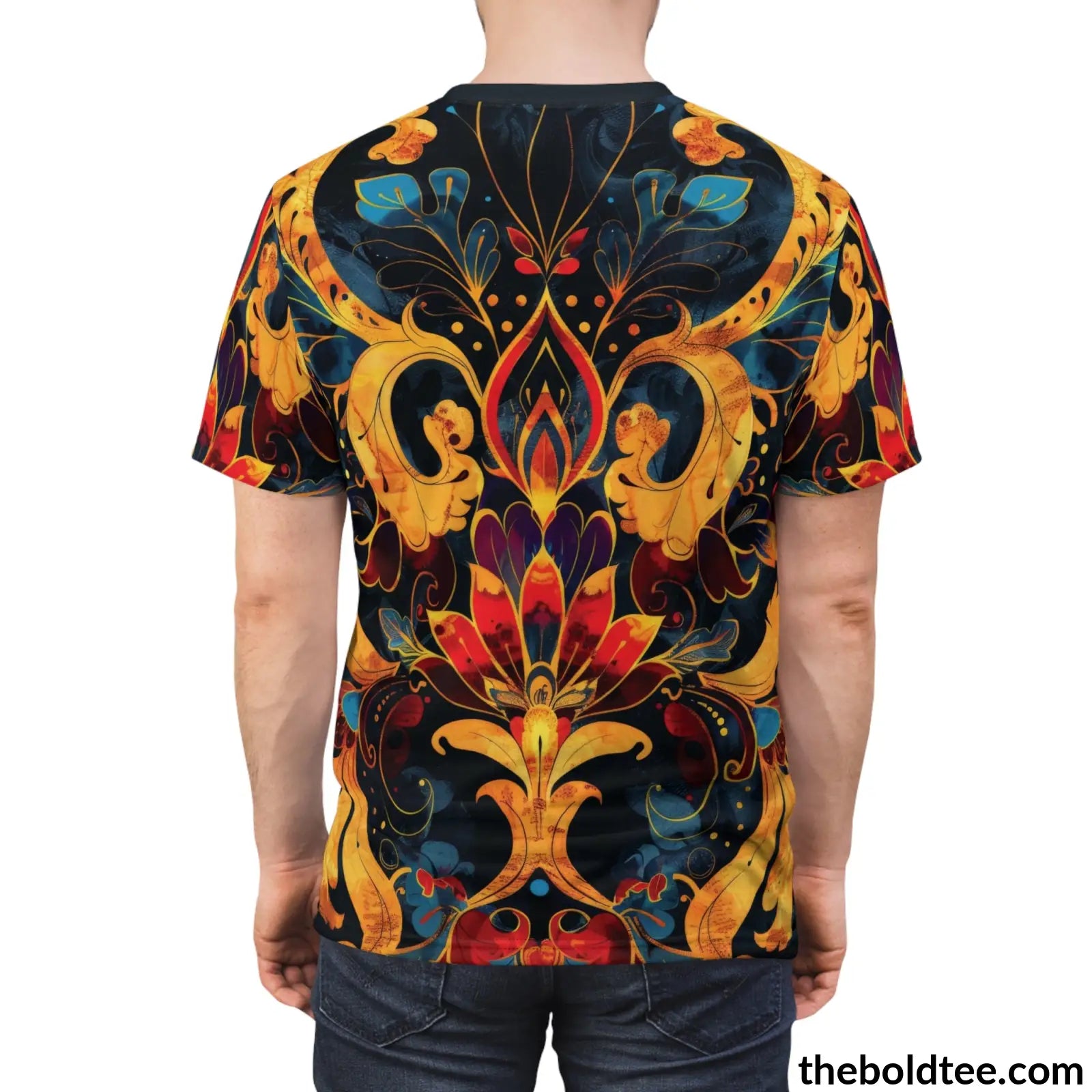 Royal Pattern Tee - Premium All Over Print Crewneck Shirt Prints