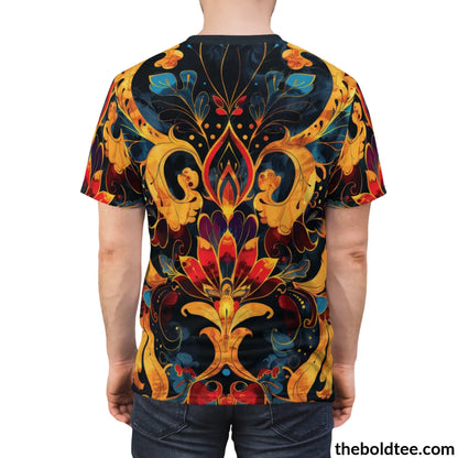 Royal Pattern Tee - Premium All Over Print Crewneck Shirt Prints