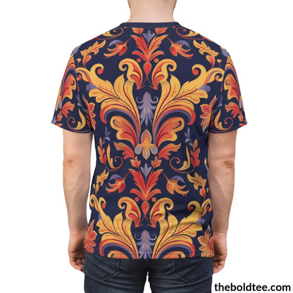 Royal Pattern Tee - Premium All Over Print Crewneck Shirt Prints