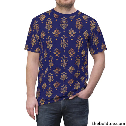 Royal Pattern Tee - Premium All Over Print Crewneck Shirt Prints