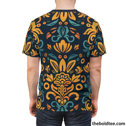 Royal Pattern Tee - Premium All Over Print Crewneck Shirt Prints