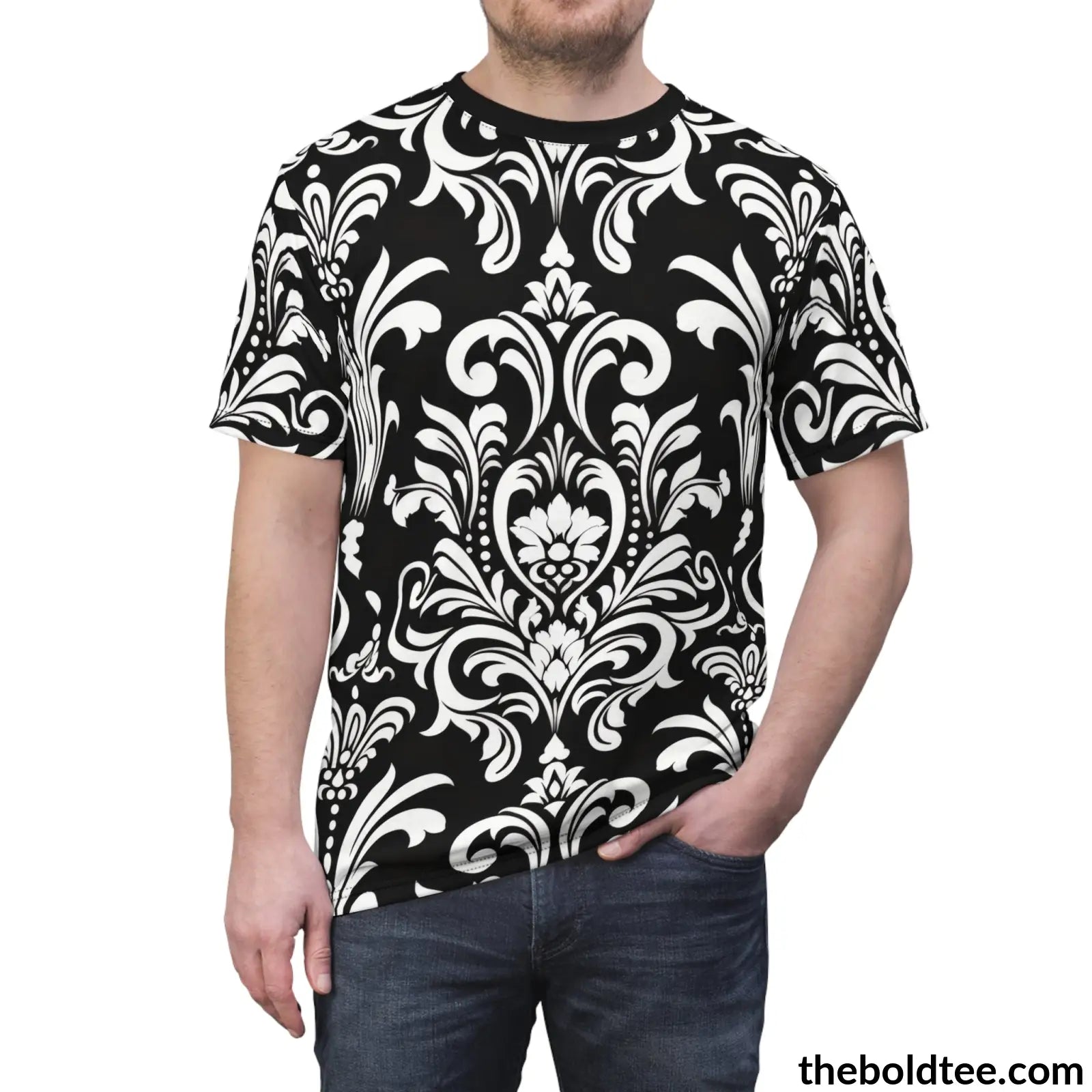 Royal Pattern Tee - Premium All Over Print Crewneck Shirt Prints