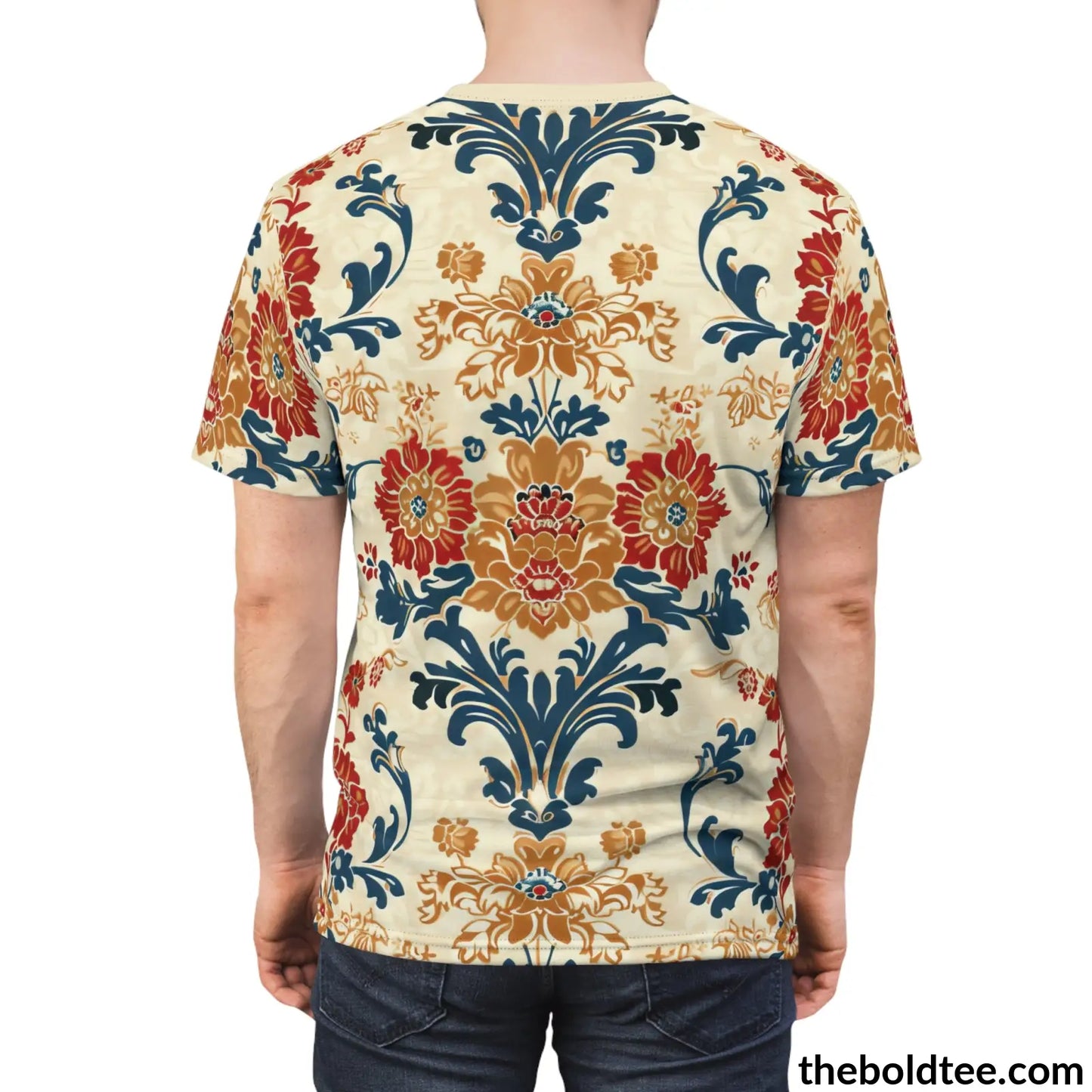 Royal Pattern Tee - Premium All Over Print Crewneck Shirt Prints