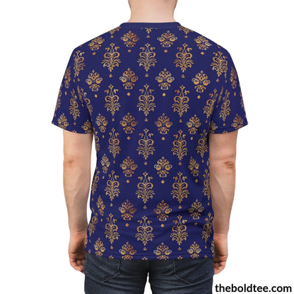 Royal Pattern Tee - Premium All Over Print Crewneck Shirt Prints