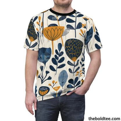 Scandinavian Pattern Tee - Premium All Over Print Crewneck Shirt Prints