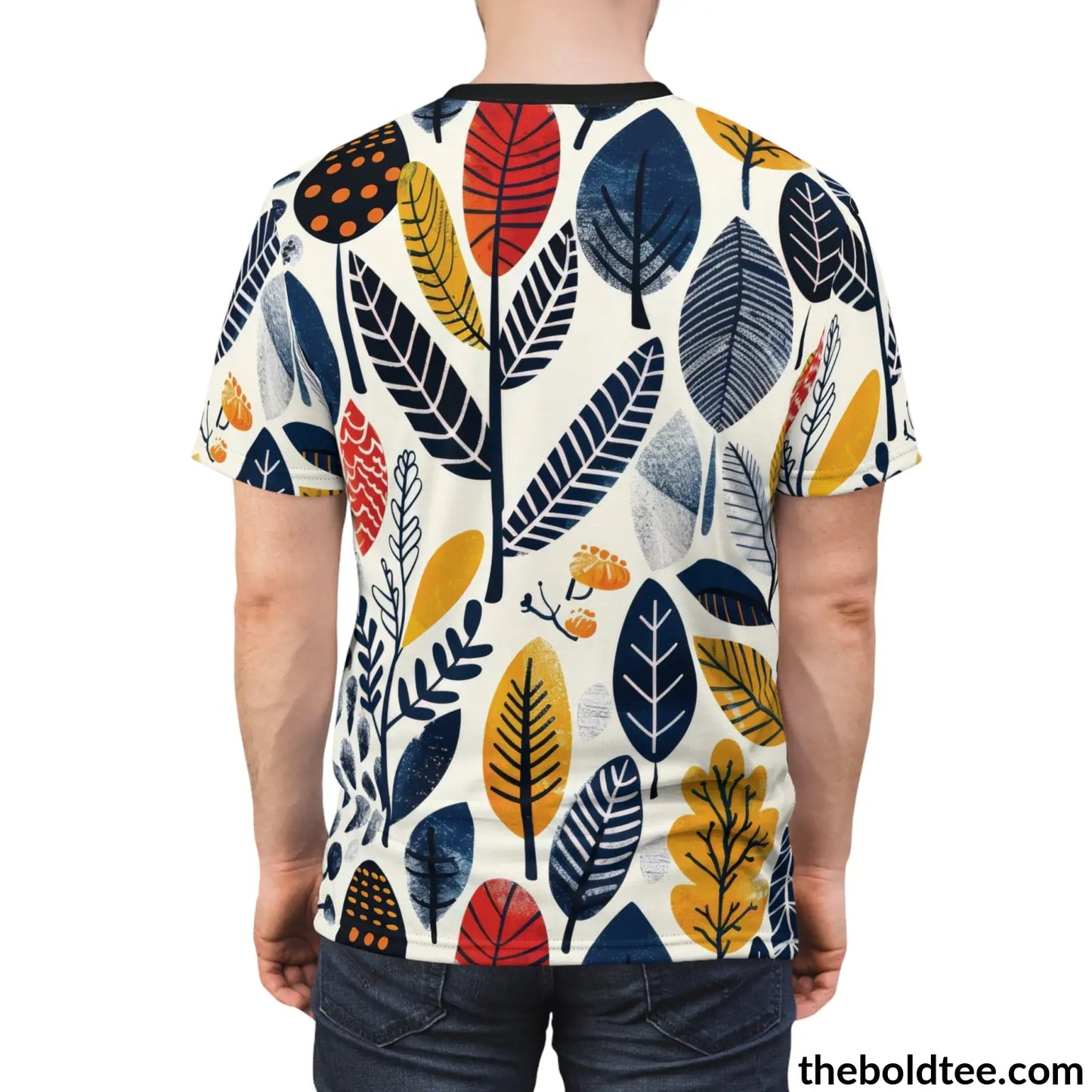 Scandinavian Pattern Tee - Premium All Over Print Crewneck Shirt Prints