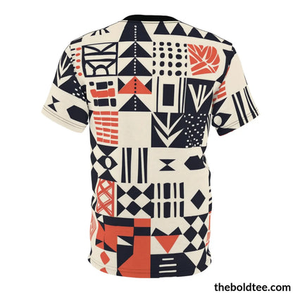 Scandinavian Pattern Tee - Premium All Over Print Crewneck Shirt Prints