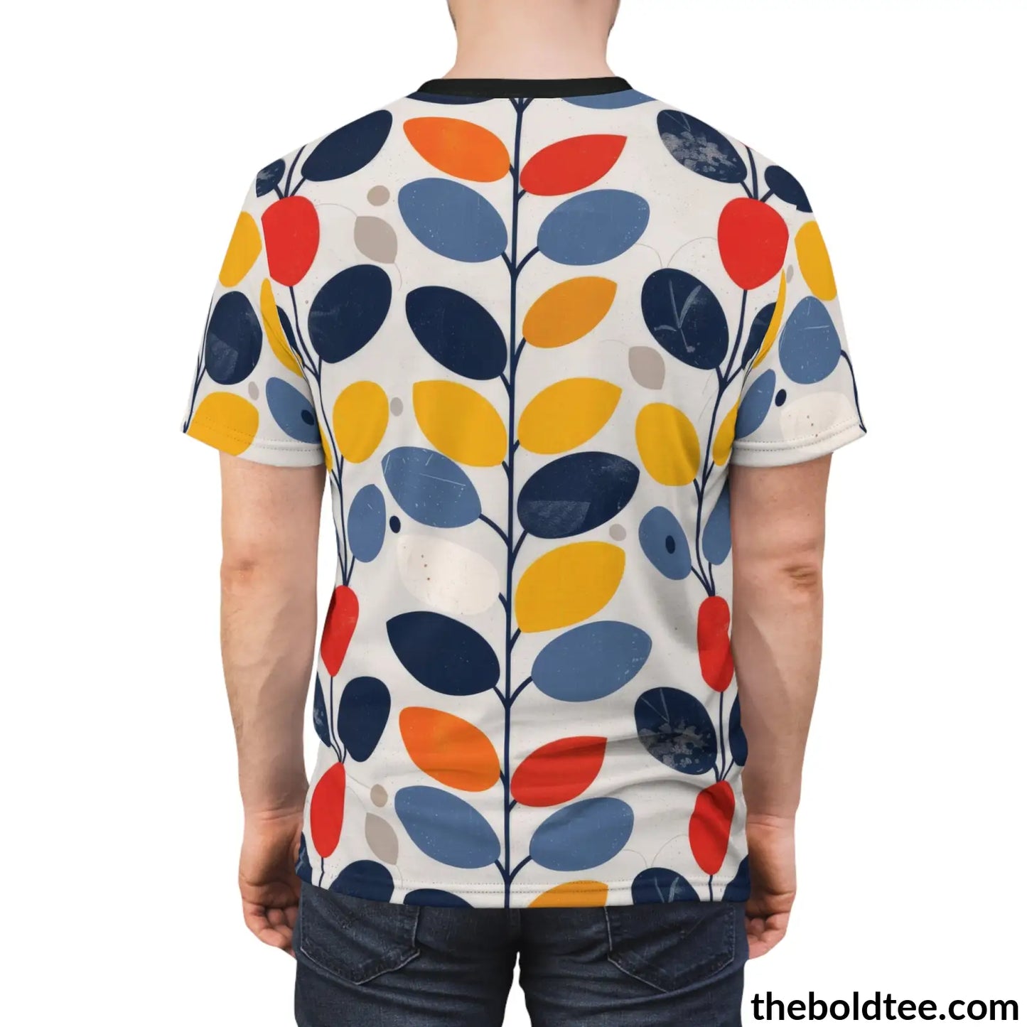 Scandinavian Pattern Tee - Premium All Over Print Crewneck Shirt Prints