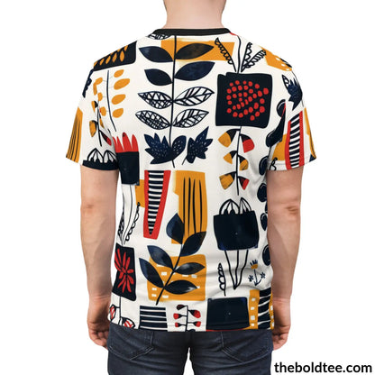 Scandinavian Pattern Tee - Premium All Over Print Crewneck Shirt Prints