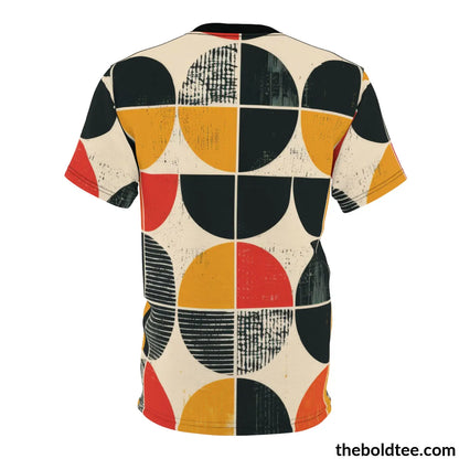 Scandinavian Pattern Tee - Premium All Over Print Crewneck Shirt Prints