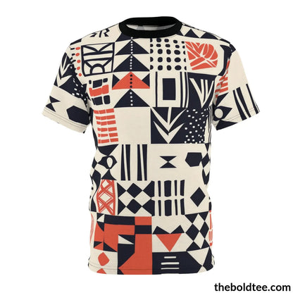 Scandinavian Pattern Tee - Premium All Over Print Crewneck Shirt S Prints