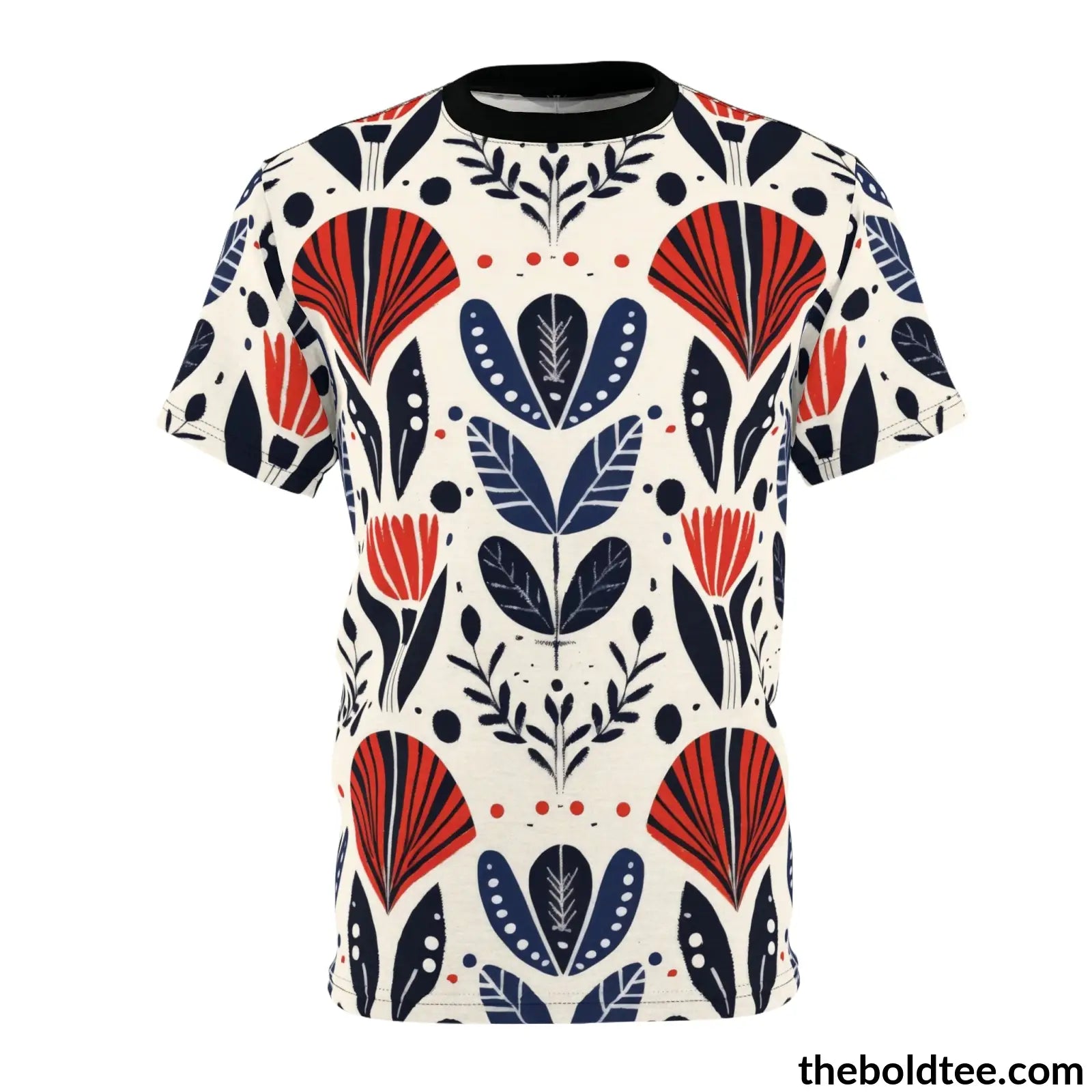 Scandinavian Pattern Tee - Premium All Over Print Crewneck Shirt S Prints