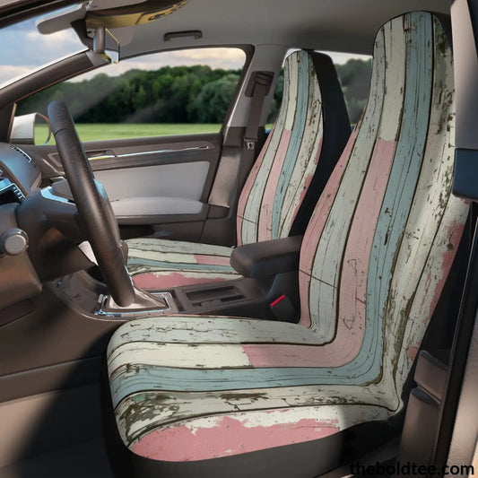 Shabby Chic Car Seat Covers (2 Pcs.) All Over Prints