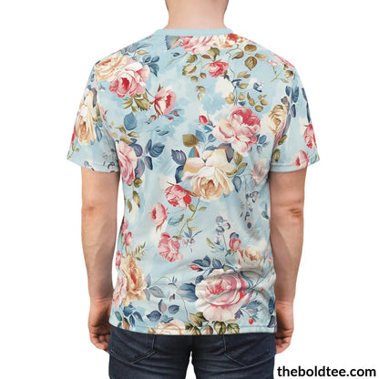 Shabby Chic Tee - Premium All Over Print Crewneck Shirt Prints