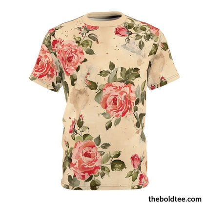 Shabby Chic Tee - Premium All Over Print Crewneck Shirt S Prints