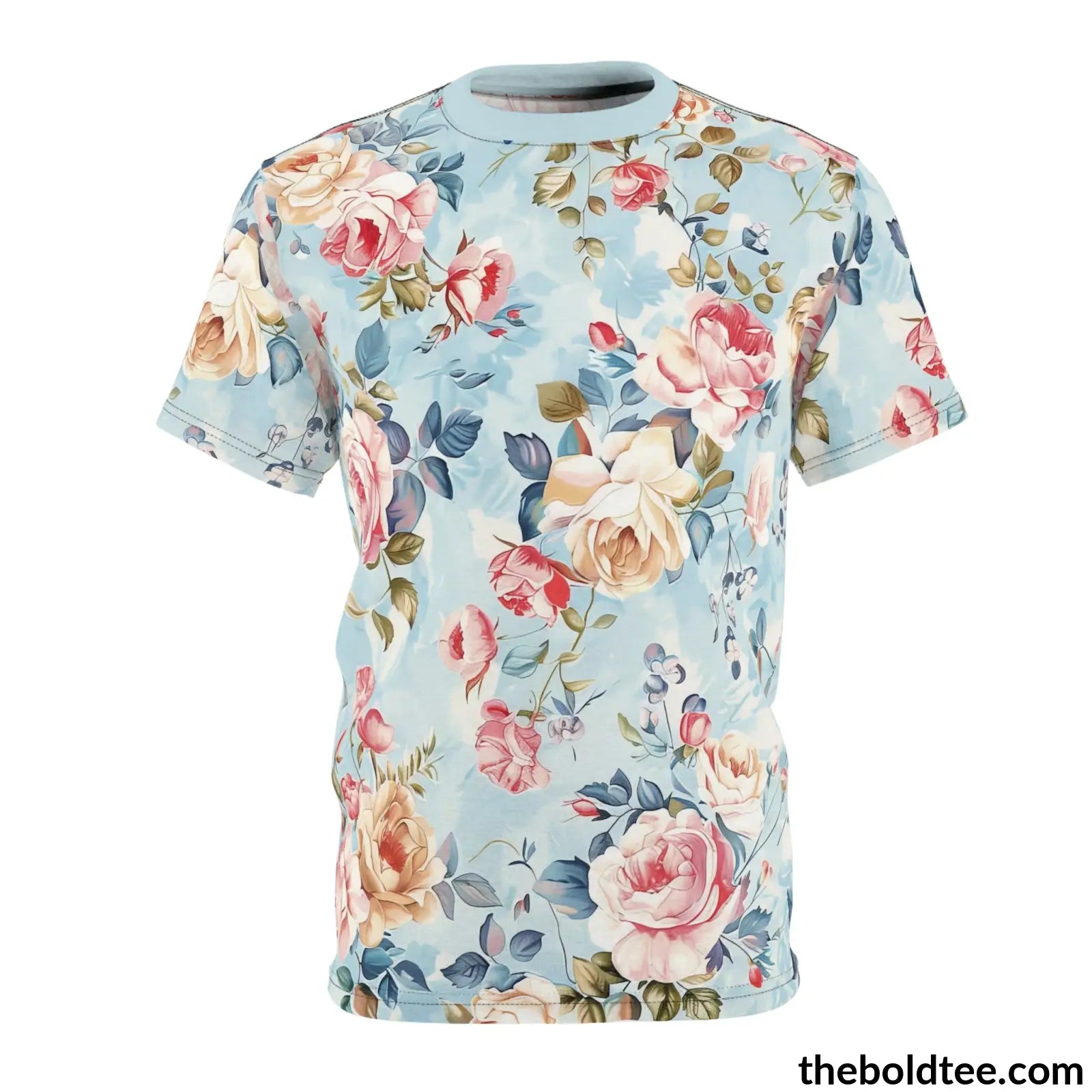 Shabby Chic Tee - Premium All Over Print Crewneck Shirt S Prints