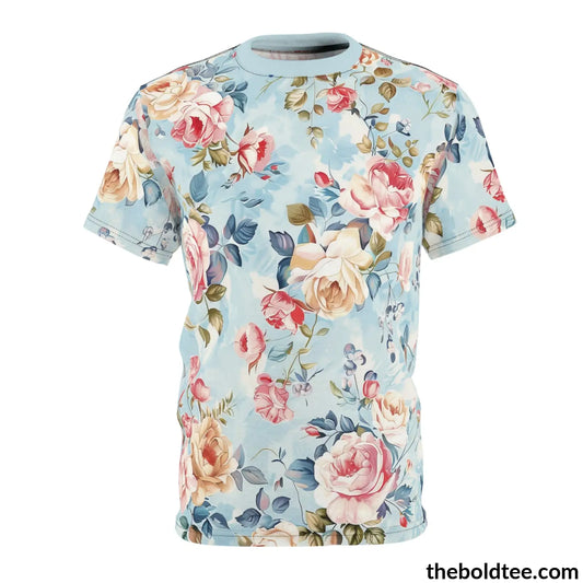 Shabby Chic Tee - Premium All Over Print Crewneck Shirt S Prints