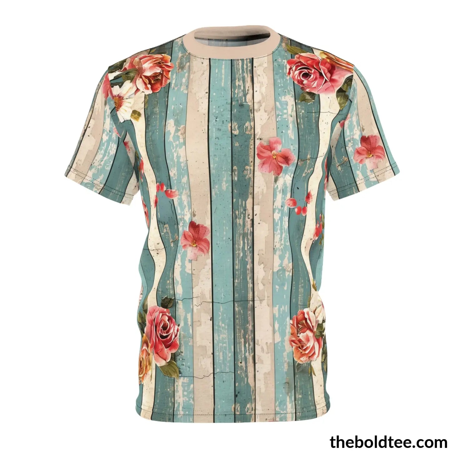 Shabby Chic Tee - Premium All Over Print Crewneck Shirt S Prints