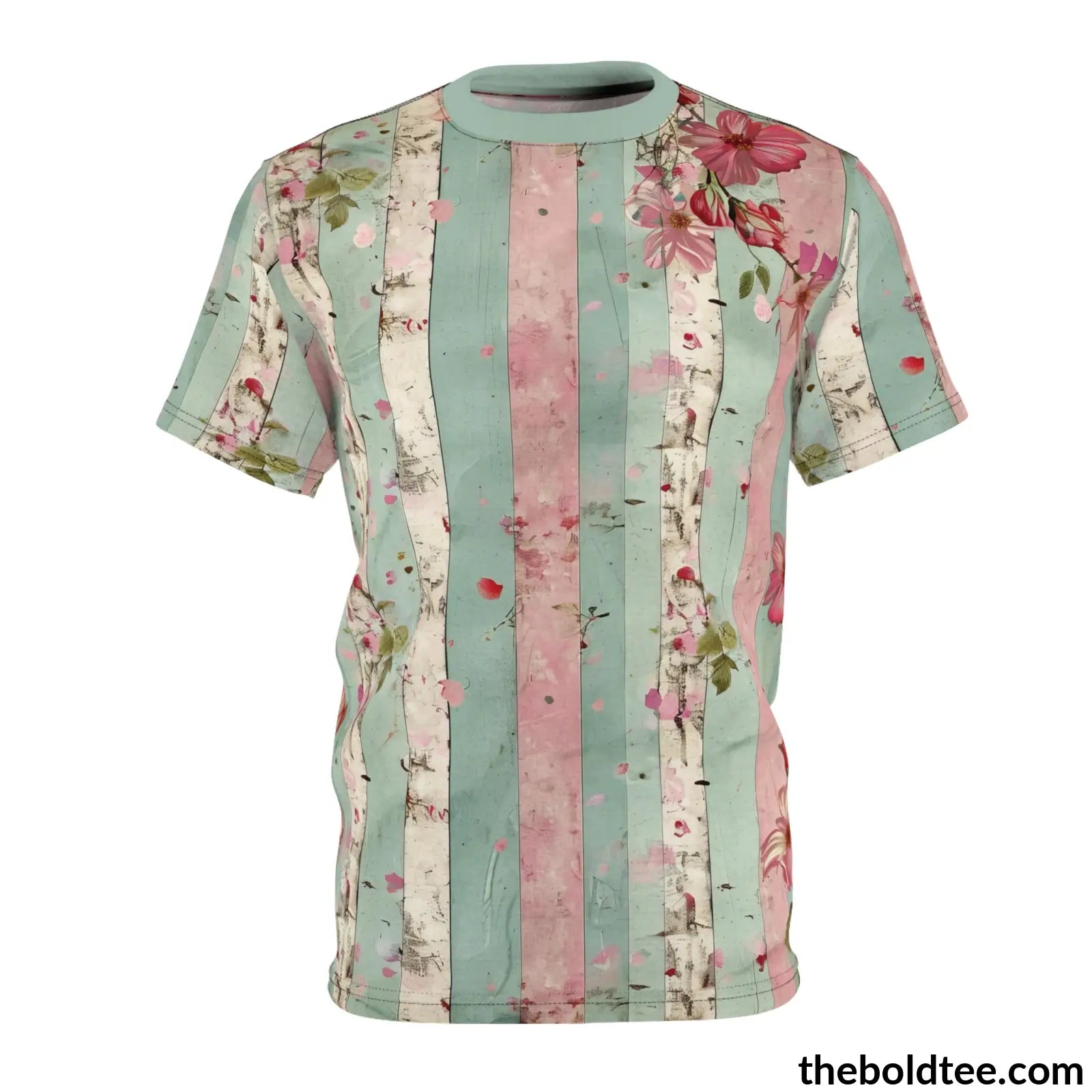 Shabby Chic Tee - Premium All Over Print Crewneck Shirt S Prints