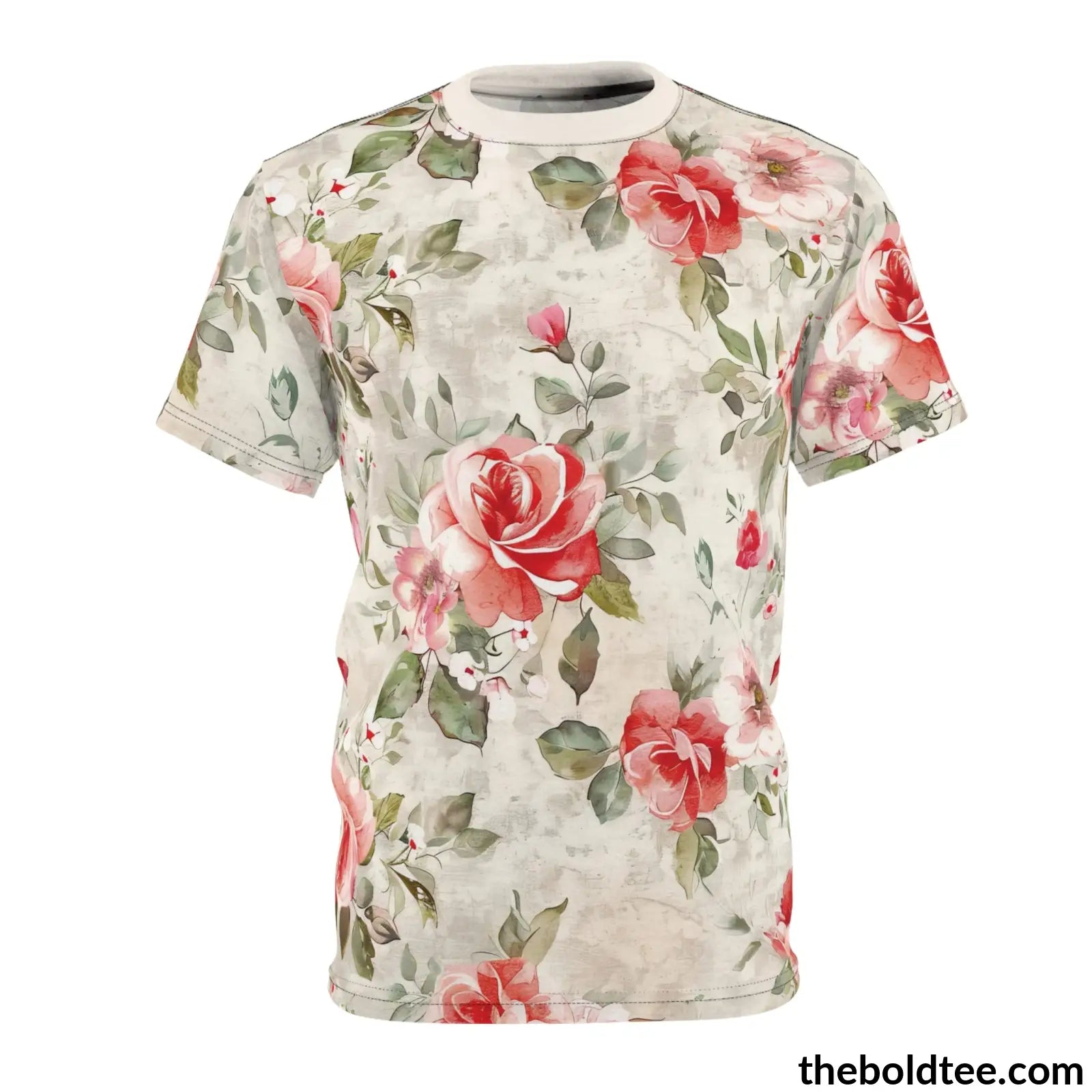 Shabby Chic Tee - Premium All Over Print Crewneck Shirt S Prints