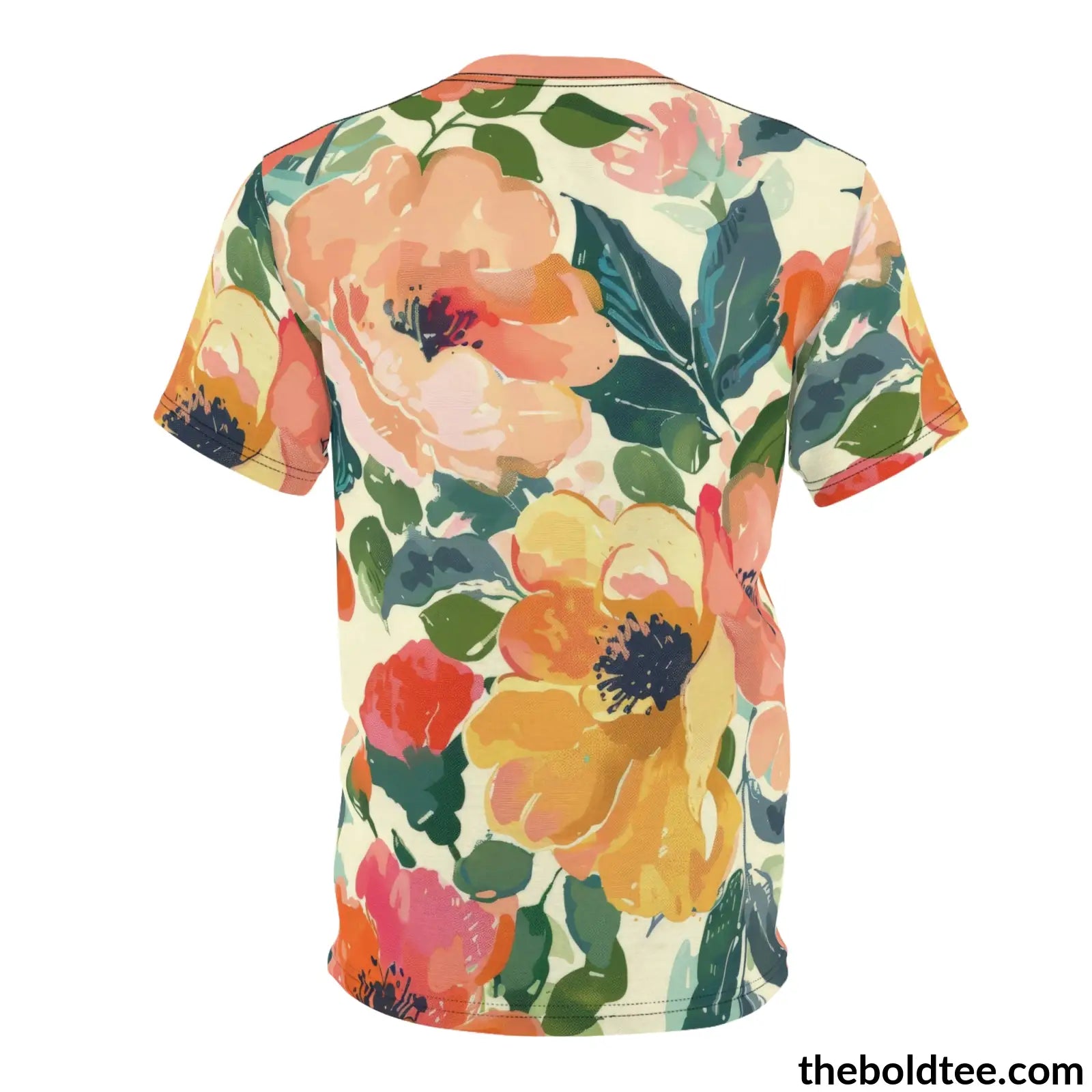 Summer Flower Tee - Premium All Over Print Crewneck Shirt Prints