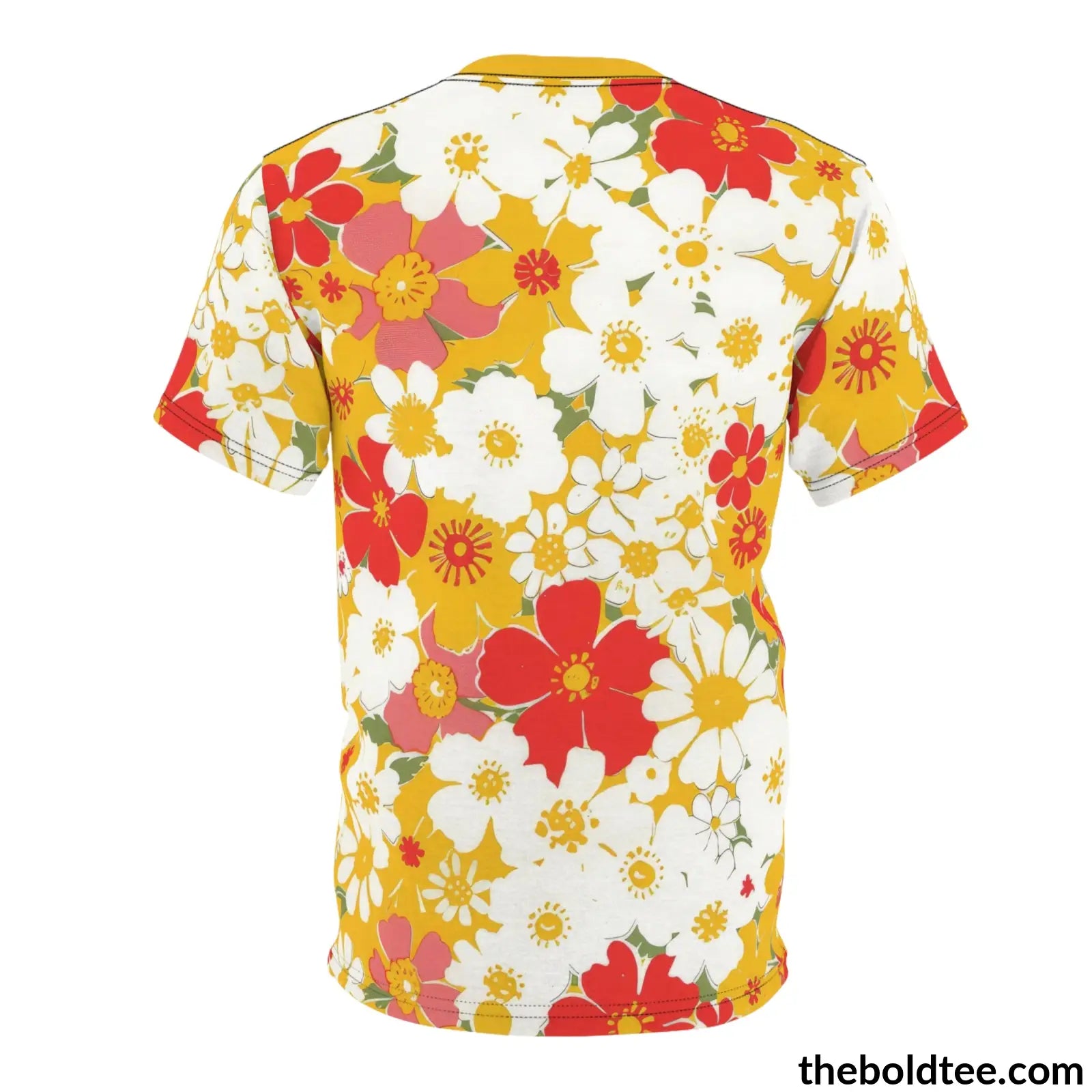 Summer Flower Tee - Premium All Over Print Crewneck Shirt Prints