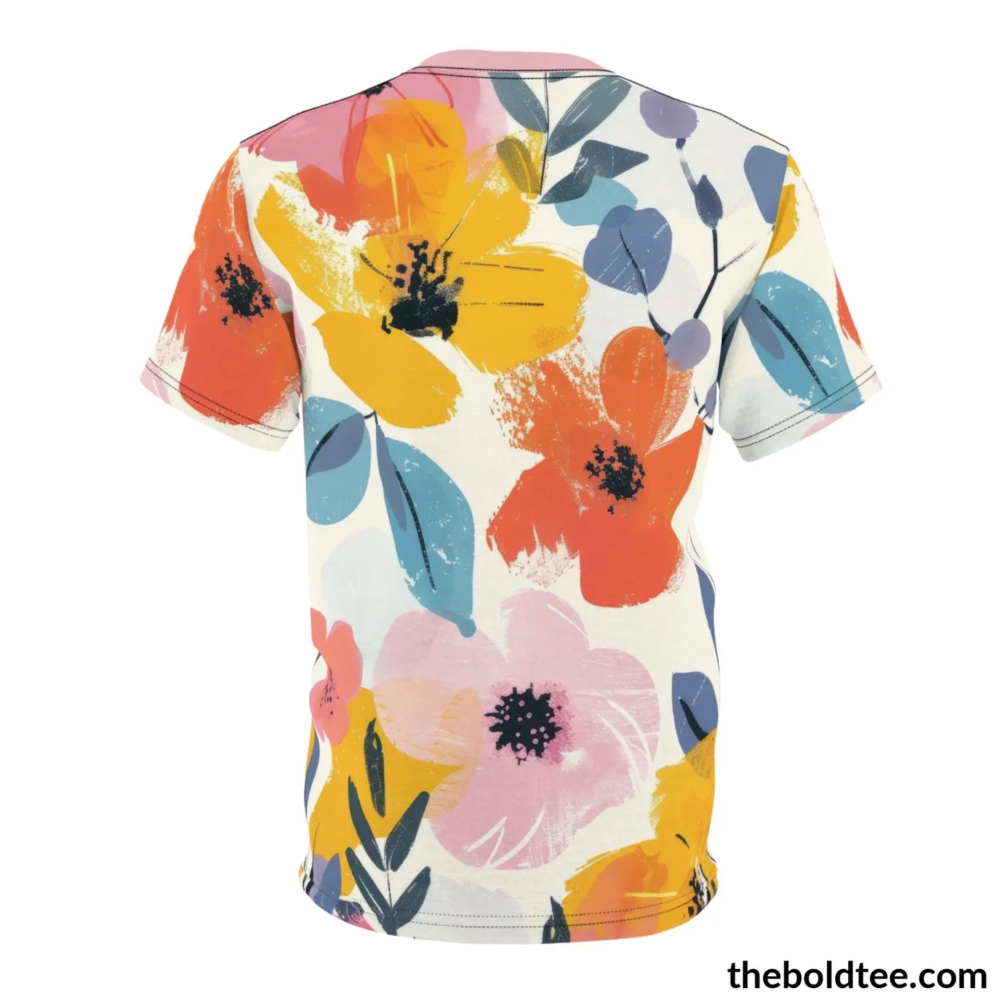 Summer Flower Tee - Premium All Over Print Crewneck Shirt Prints