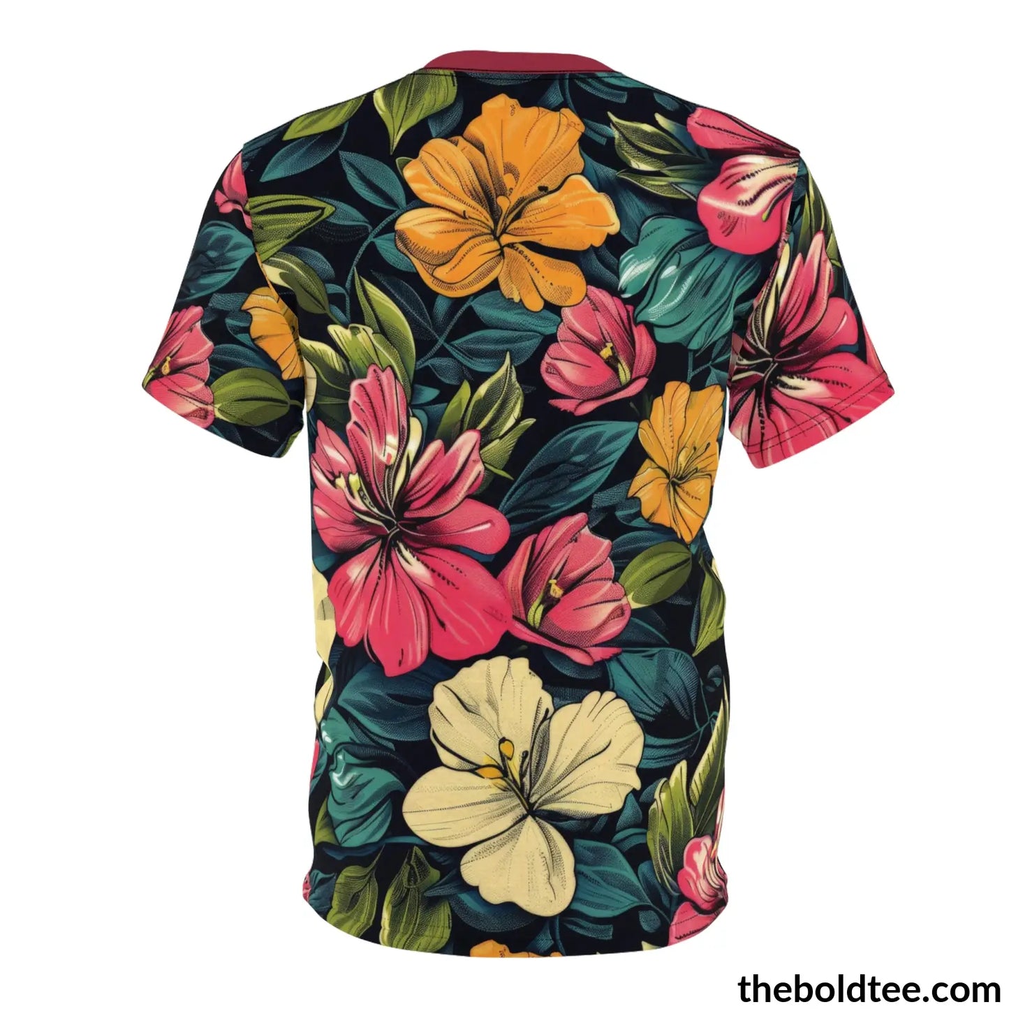 Summer Flower Tee - Premium All Over Print Crewneck Shirt Prints