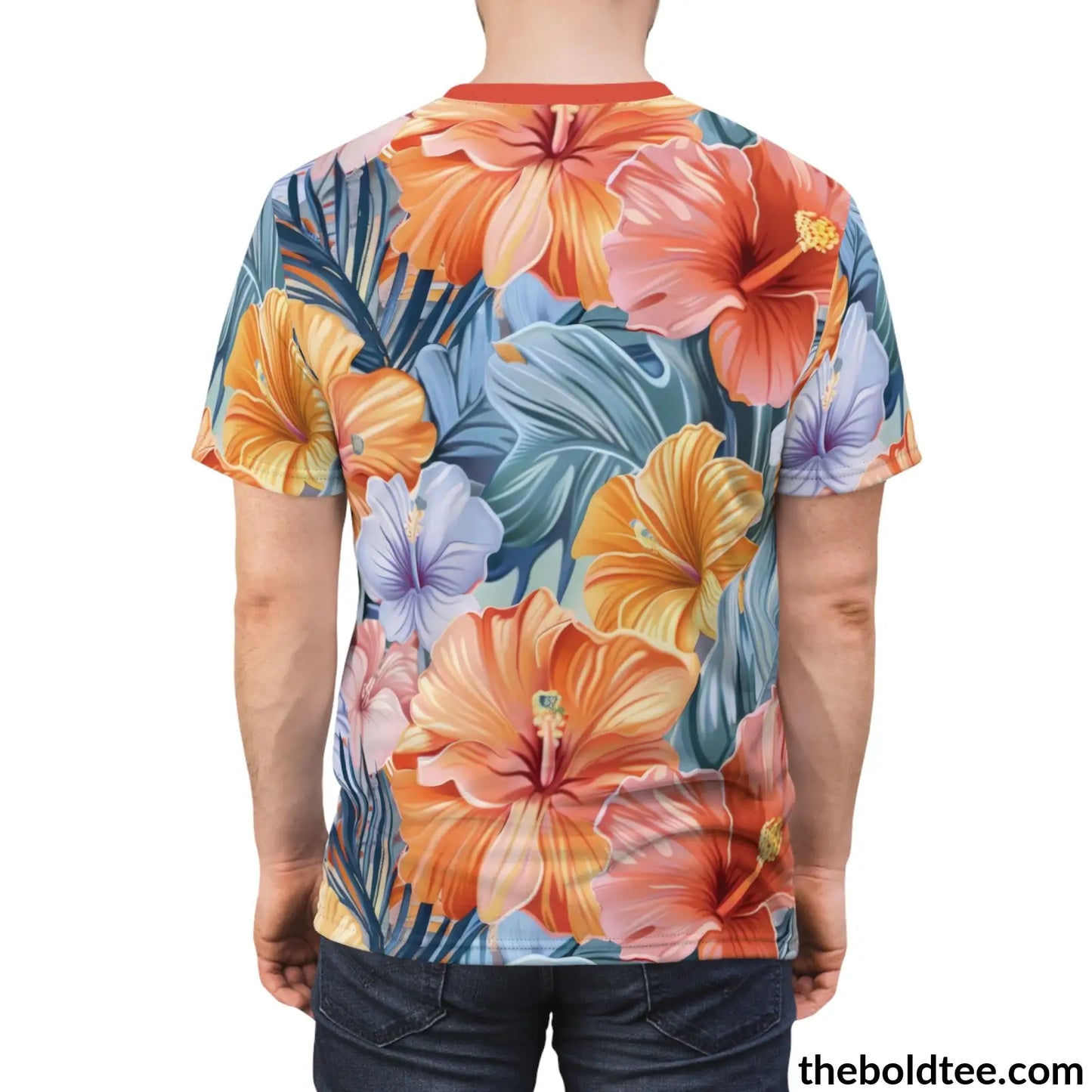 Summer Flower Tee - Premium All Over Print Crewneck Shirt Prints