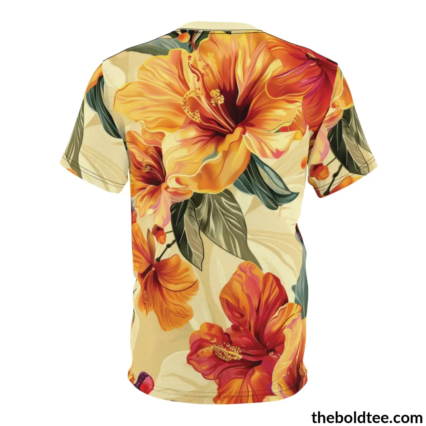 Summer Flower Tee - Premium All Over Print Crewneck Shirt Prints