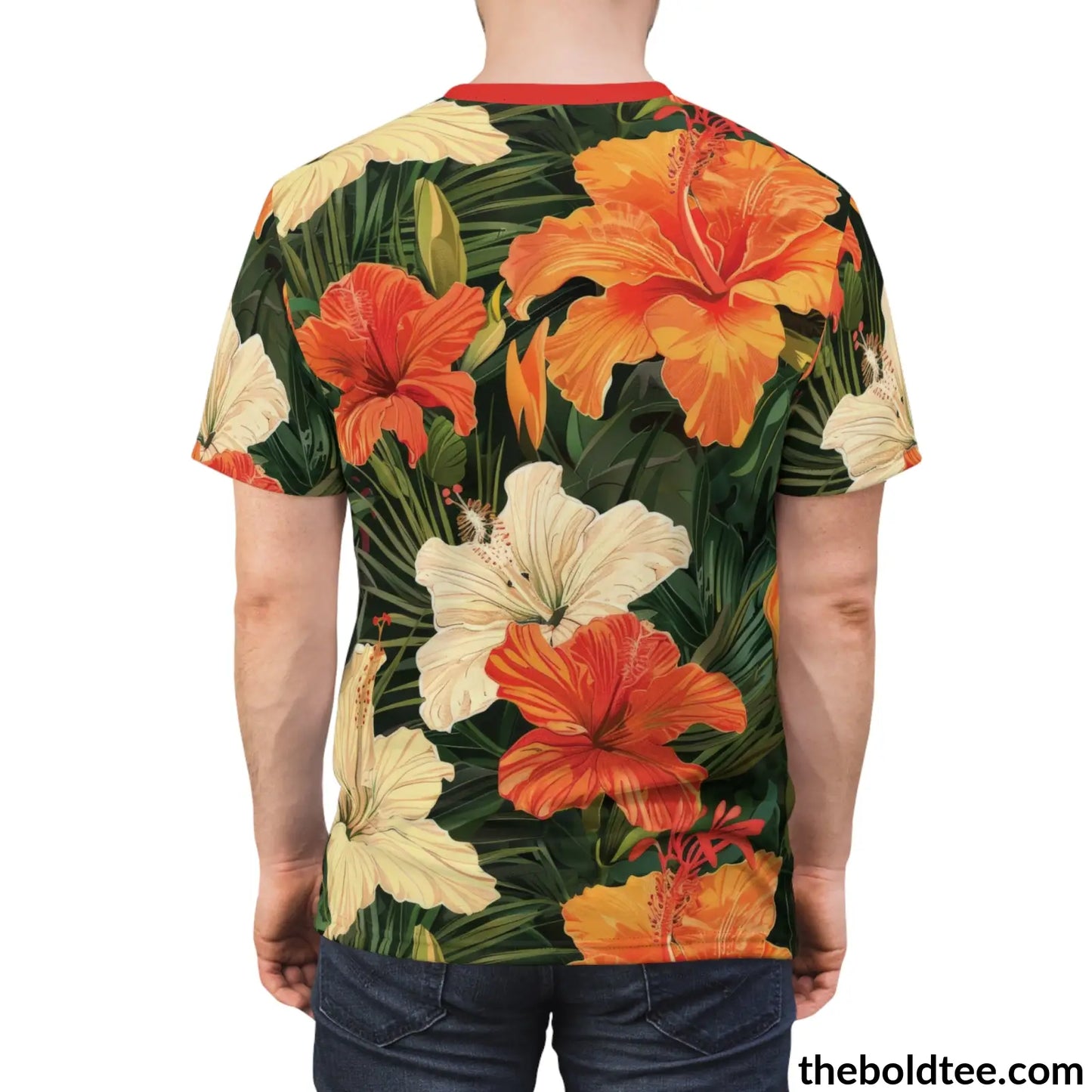 Summer Flower Tee - Premium All Over Print Crewneck Shirt Prints