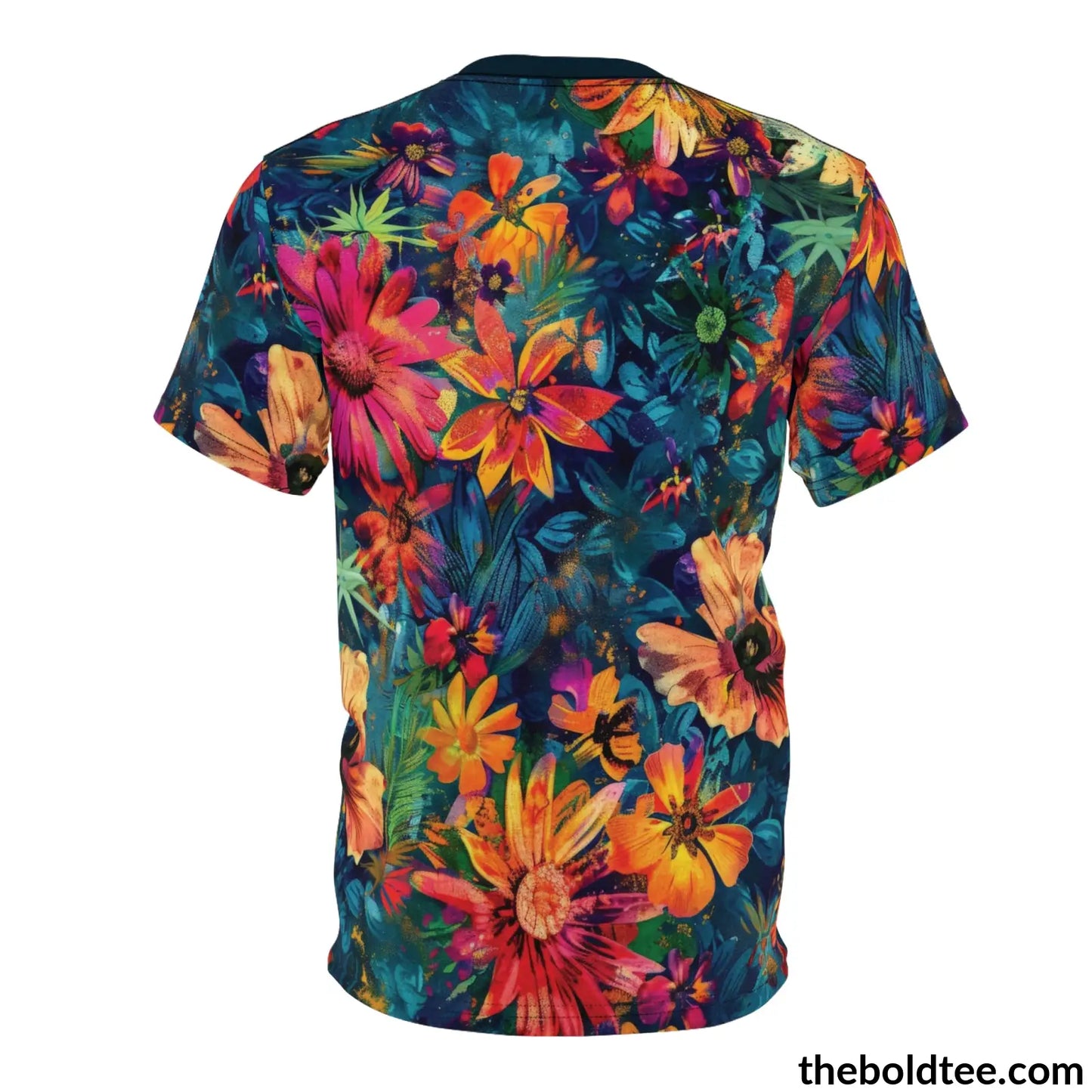 Summer Flower Tee - Premium All Over Print Crewneck Shirt Prints