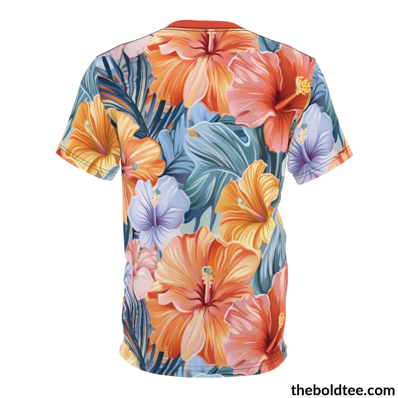 Summer Flower Tee - Premium All Over Print Crewneck Shirt Prints