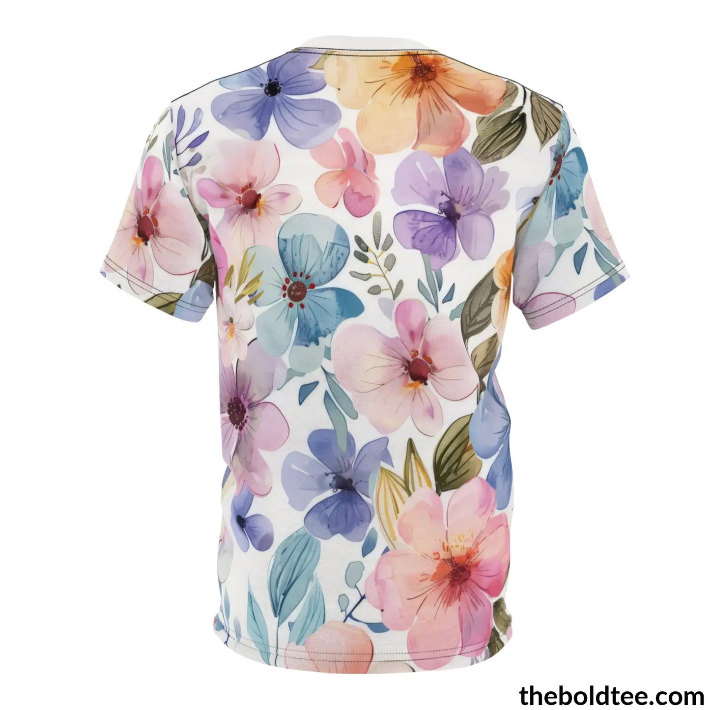 Summer Flower Tee - Premium All Over Print Crewneck Shirt Prints