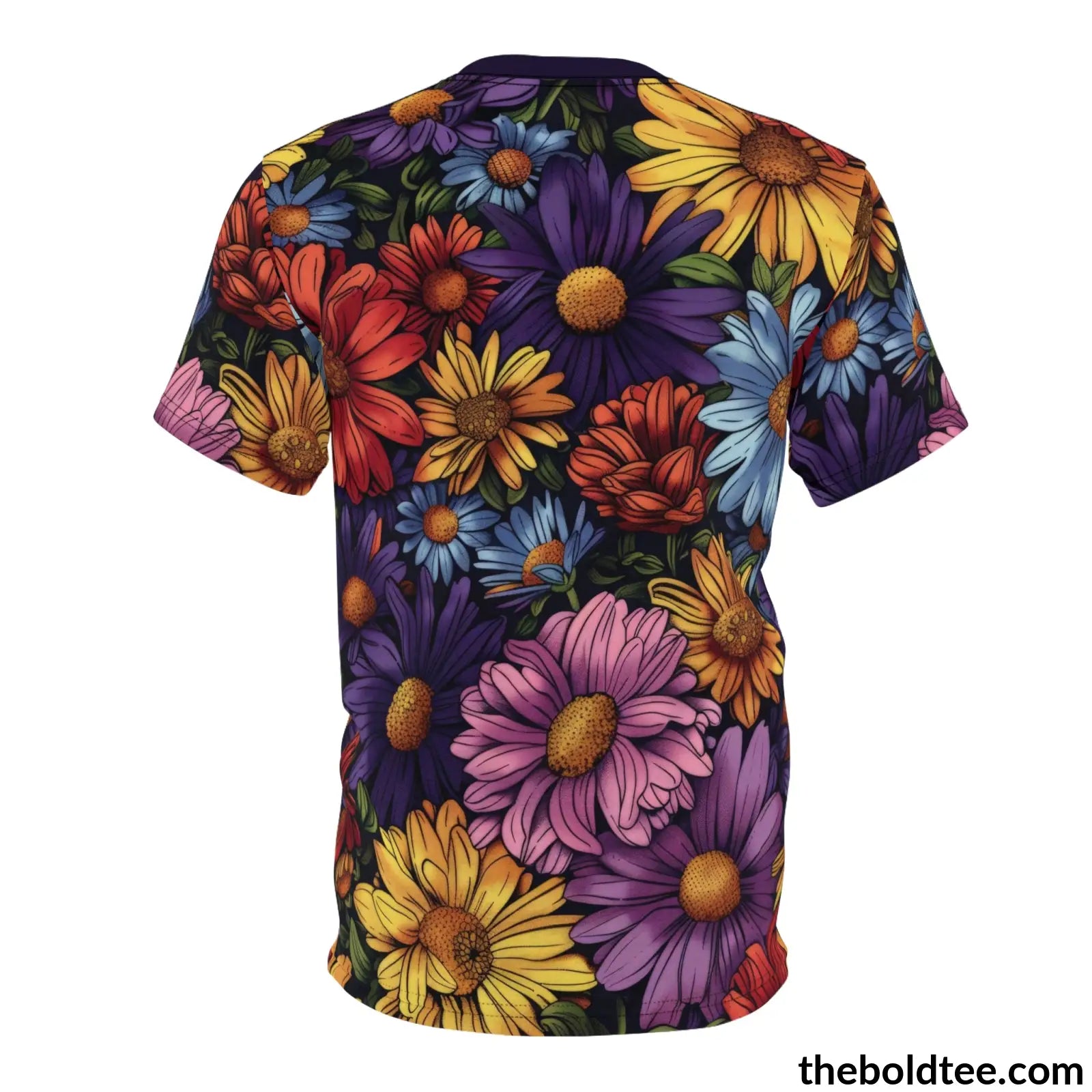 Summer Flower Tee - Premium All Over Print Crewneck Shirt Prints